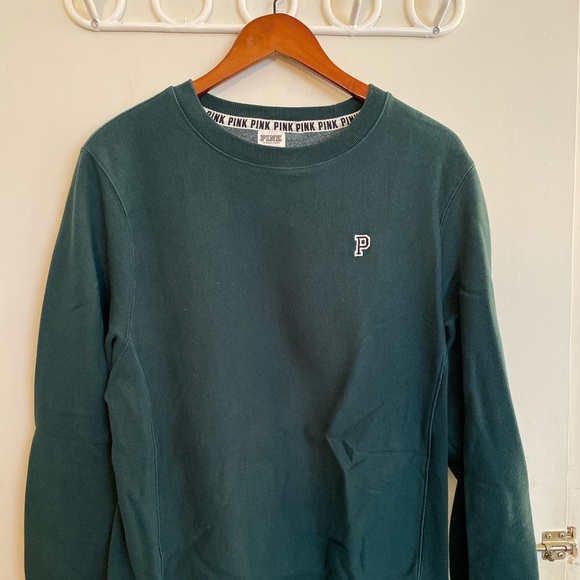 PINK Victoria's Secret Sweaters - Green crew neck from Pink!